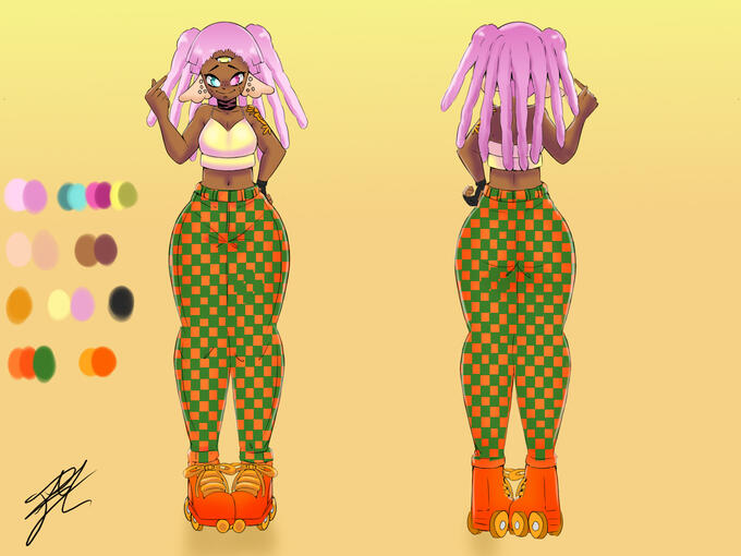 REFERENCE SHEET OC (COMMISSION FOR FROG_OLLIE)